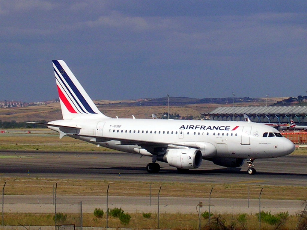 Air France aire-konpainiaren A318 hegazkina.